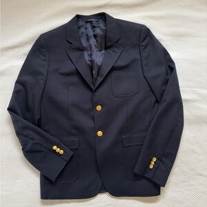 Classic Navy Blazer with Gold Buttons for teen.